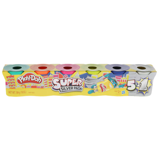 Play-Doh Super Silver Dough Packs, 6-ct.